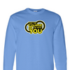 [[color:Carolina Blue]] May The Course Be With You Track and Field Long Sleeve T-shirt Carolina Blue