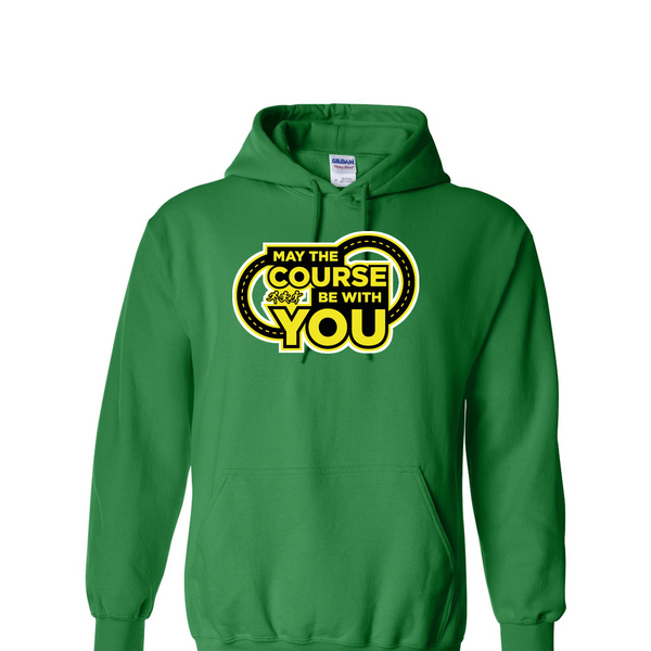 [[color:Irish Green]] May The Course Be With You Track and Field Hoodie Irish Green