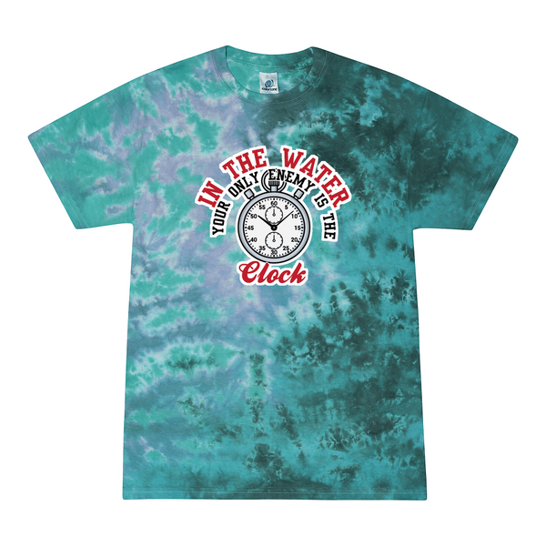 [[color:Zero G]] Only Enemy Is The Clock Swimming Tie Dye T-shirt Zero G