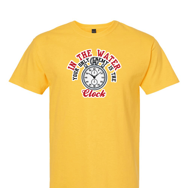 [[color:Daisy]] Only Enemy Is The Clock Swimming Short Sleeve T-shirt Daisy