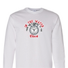 [[color:White]] Only Enemy Is The Clock Swimming Long Sleeve T-shirt White