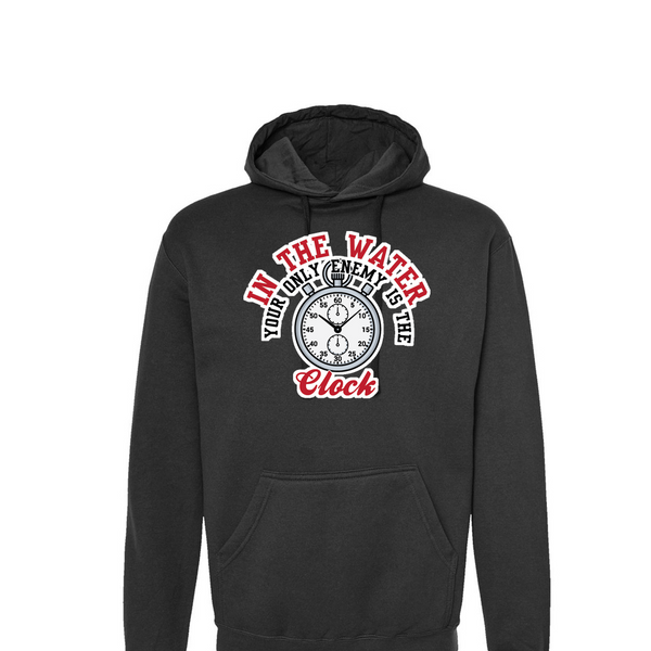[[color:Black]] Only Enemy Is The Clock Swimming Hoodie Black