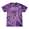 [[color:Spider Purple]] Peace Love Field Hockey Tie Dye T-shirt Spider Purple