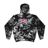 [[color:Multi Black]] Peace Love Field Hockey Tie Dye Hoodie Multi Black