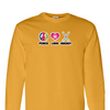 [[color:Gold]] Peace Love Field Hockey Long Sleeve T-shirt Gold