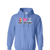 [[color:Carolina Blue]] Peace Love Field Hockey Hoodie Carolina Blue