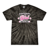 [[color:Spider Black]] Pin To Win Girls Wrestling Tie Dye T-shirt Spider Black
