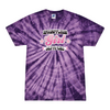 [[color:Spider Purple]] Pin To Win Girls Wrestling Tie Dye T-shirt Spider Purple