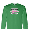 [[color:Irish Green]] Pin To Win Girls Wrestling Long Sleeve T-shirt Irish Green