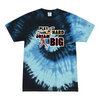 [[color:Blue Ocean]] Play Hard Dream Big Baseball Tie Dye T-shirt Blue Ocean