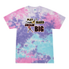 [[color:Cotton Candy]] Play Hard Dream Big Baseball Tie Dye T-shirt Cotton Candy