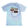 [[color:Lagoon]] Play Hard Dream Big Baseball Tie Dye T-shirt Lagoon