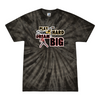 [[color:Spider Black]] Play Hard Dream Big Baseball Tie Dye T-shirt Spider Black