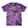[[color:Spider Purple]] Play Hard Dream Big Baseball Tie Dye T-shirt Spider Purple