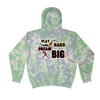 [[color:Slushy]] Play Hard Dream Big Baseball Tie Dye Hoodie Slushy
