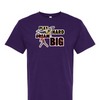 [[color:Purple]] Play Hard Dream Big Baseball Short Sleeve T-shirt Purple