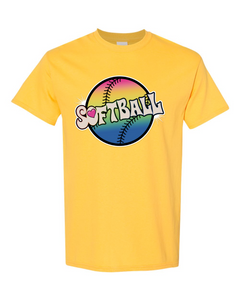 Softball Tie Dyed - Short Sleeve