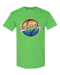 Softball Tie Dyed - Short Sleeve