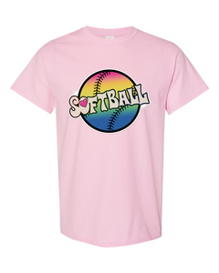 Softball Tie Dyed - Short Sleeve