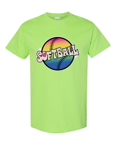 Softball Tie Dyed - Short Sleeve