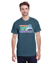 fashionable cotton crew neck clothing T-shirt tee shirt tie dye apparel