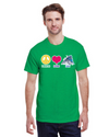 fashionable cotton crew neck clothing T-shirt tee shirt tie dye apparel