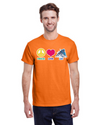fashionable cotton crew neck clothing T-shirt tee shirt tie dye apparel