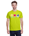 fashionable cotton crew neck clothing T-shirt tee shirt tie dye apparel