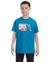 fashionable cotton crew neck clothing T-shirt tee shirt tie dye apparel