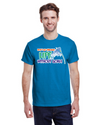 fashionable cotton crew neck clothing T-shirt tee shirt tie dye apparel