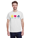 fashionable cotton crew neck clothing T-shirt tee shirt tie dye apparel