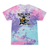 [[color:Cotton Candy]] Slide Into Victory Baseball Tie Dye T-shirt Cotton Candy