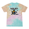 [[color:Snow Cone]] Slide Into Victory Baseball Tie Dye T-shirt Snow Cone
