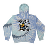 [[color:Lagoon]] Slide Into Victory Baseball Tie Dye Hoodie Lagoon