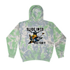 [[color:Slushy]] Slide Into Victory Baseball Tie Dye Hoodie Slushy