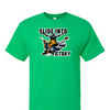 [[color:Irish Green]] Slide Into Victory Baseball Short Sleeve T-shirt Irish Green