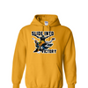 [[color:Gold]] Slide Into Victory Baseball Hoodie Gold