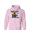 [[color:Light Pink]] Slide Into Victory Baseball Hoodie Light Pink