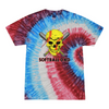 [[color:Firecracker]] Softball Dad Tie Dye T-shirt Firecracker