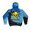 [[color:Blue Ocean]] Softball Dad Tie Dye Hoodie Blue Ocean