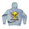 [[color:Lagoon]] Softball Dad Tie Dye Hoodie Lagoon