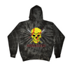 [[color:Spider Black]] Softball Dad Tie Dye Hoodie Spider Black