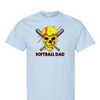 [[color:Light Blue]] Softball Dad Short Sleeve T-shirt Light Blue