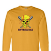 [[color:Gold]] Softball Dad Long Sleeve T-shirt Gold