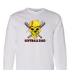 [[color:White]] Softball Dad Long Sleeve T-shirt White