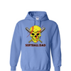 [[color:Carolina Blue]] Softball Dad Hoodie Carolina Blue