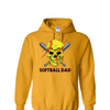 [[color:Gold]] Softball Dad Hoodie Gold