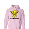 [[color:Light Pink]] Softball Dad Hoodie Light Pink