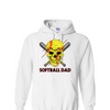 [[color:White]] Softball Dad Hoodie White