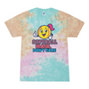 [[color:Snow Cone]] Softball Hair Don't Care Tie Dye T-shirt Snow Cone